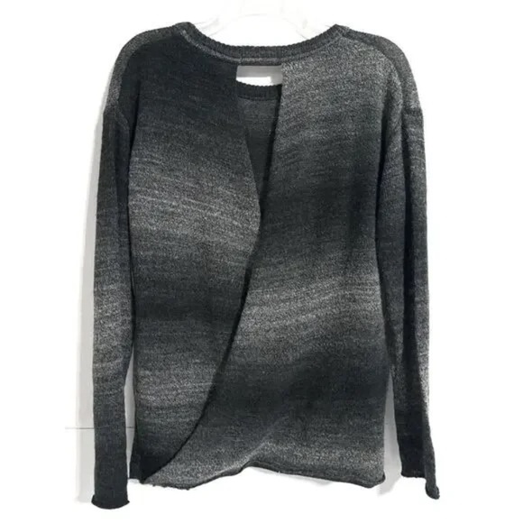 Prana Nightingale Ombré Light Wool Knit Open Back Long Sleeve Sweater SIZE S - Picture 3 of 9